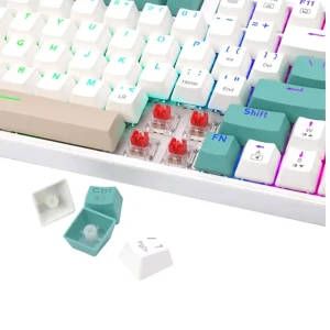 کیبورد بی سیم ردراگون مدل K643 WGC RGB PRO